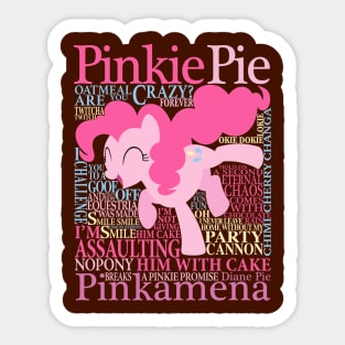 Many Words of Pinkie Pie Sticker